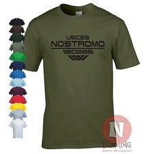 Listing image for NOSTROMO T-shirt Alien Aliens scifi tribute crew tshirt Weyland corporation