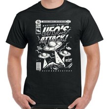 Listing image for UFO T-Shirt Mens Funny Alien Spaceman Spaceship Astronaut Space Telescope