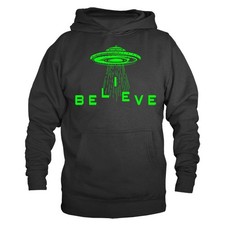 Listing image for Believe UFO Alien Funny Joke Humor Humorous Pullover Hoodie