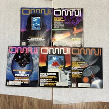 Listing image for VTG OMNI Magazine Mixed Lot of 5, 1983-1986, UFO’s, Bionic’s Pull Out Poster Map