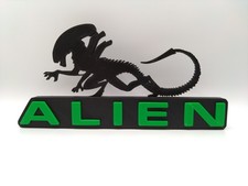 Listing image for Alien Movie Logo Sign – 3D Printed Display Plaque