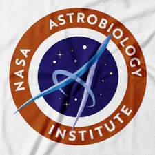 Listing image for NASA Astrobiology Patch T-Shirt Space Science Astronaut evolution | alien UFO