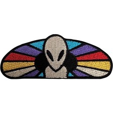 Listing image for Alien Patch Flying Saucer Iron Sew On Jeans T Shirt NASA Space Embroidered Badge